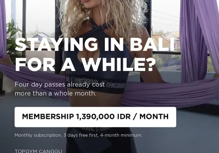 sub-1390. «STAYING IN BALI FOR A WHILE?»