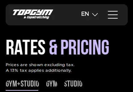 Прайс /canggu/pricing. «Prices are shown excluding tax»